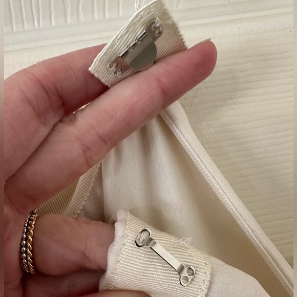 The Row Tina Skirt in Natural size US 2 Dramatic Accordion Style Pleating - Picture 7 of 15